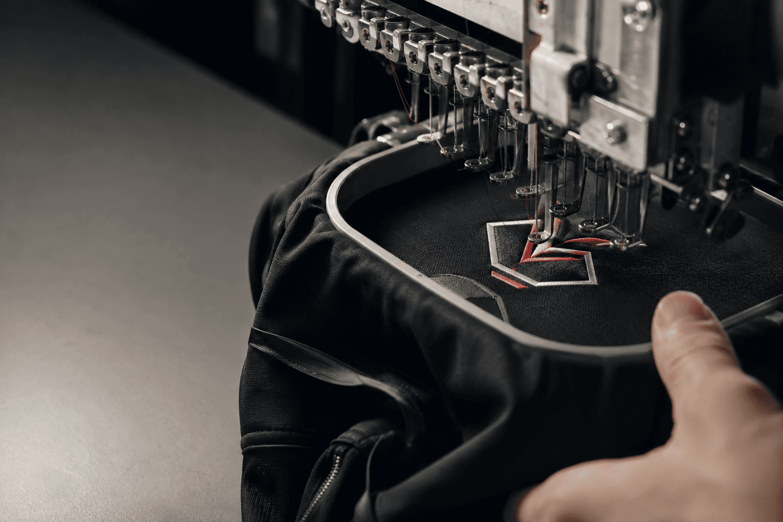Broderie sur textile sportif
